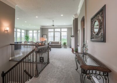 Omaha Home Builder Family Room w/ high ceilings & great big windows