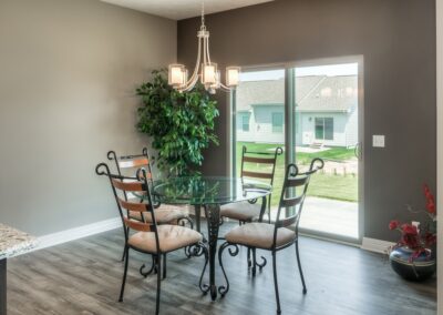 Quaint dinette by an Omaha Home Builder.