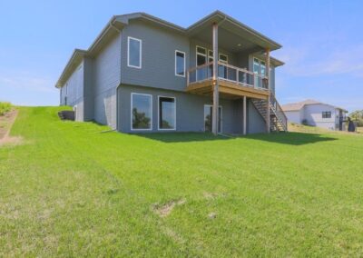 New Walk-out Ranch Home with covered deck near Omaha, NE.