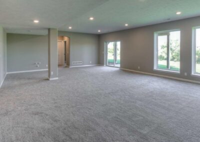 basement finished by Aurora Homes in Omaha