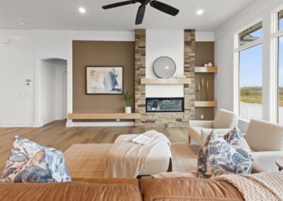 Fireplace Wall by Aurora Homes Home Builder in Elkhorn NE