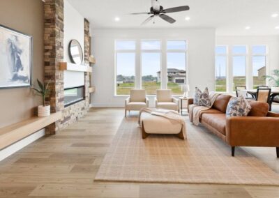 Beautiful Great Room Windows by Aurora Homes Home Builder in Elkhorn NE