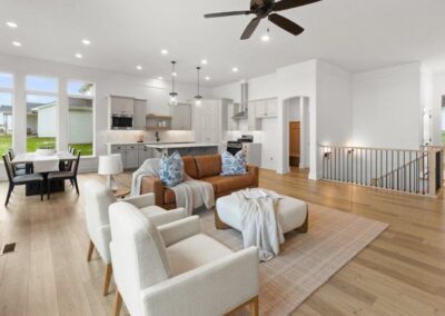 Large Great Room by Aurora Homes Home Builder in Elkhorn NE