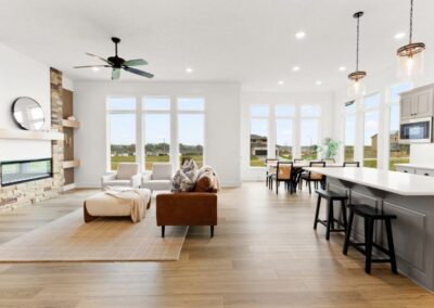 Living Area by Home Builder Aurora Homes in Elkhorn NE